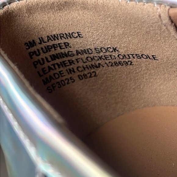 Madden Girl Platforms Lawerence Iridescent Steve Madden Chunky Block Heel Sz 3 % - Picture 5 of 8